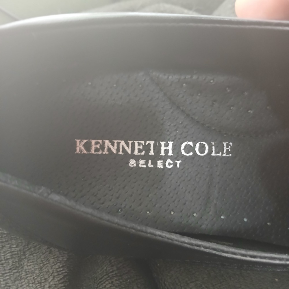 Kenneth Cole Select Your Role Oxford 12M Black Leather Square Toe Dress Shoes - Picture 5 of 10